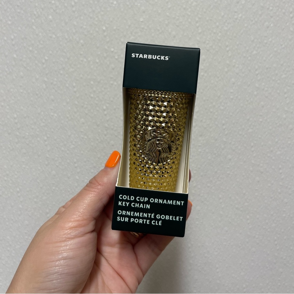 Starbucks gold ornament